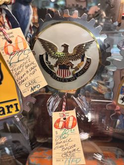 Vintage U.S. Eagle Grill Badge