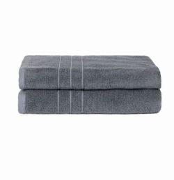 Brooklinen Set of 2 Plush Bath Towels – 100% Turkish Cotton Brand New