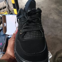 Black Kat Air Jordan's Size 7
