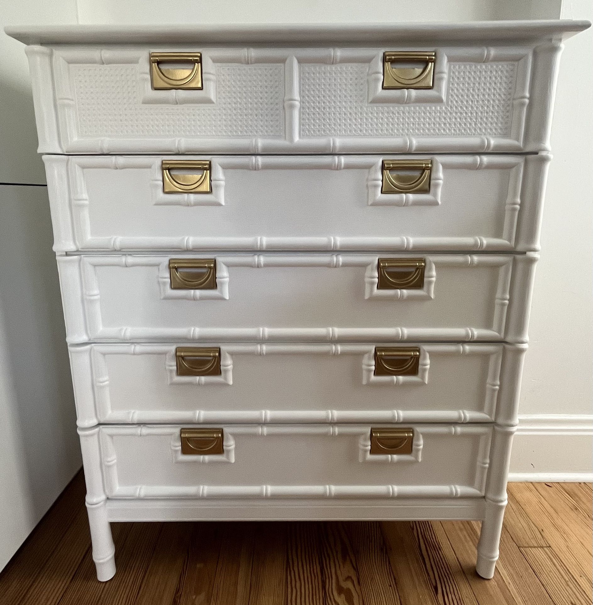 MCM***Mid Century Modern - Faux Bamboo Dresser Chest