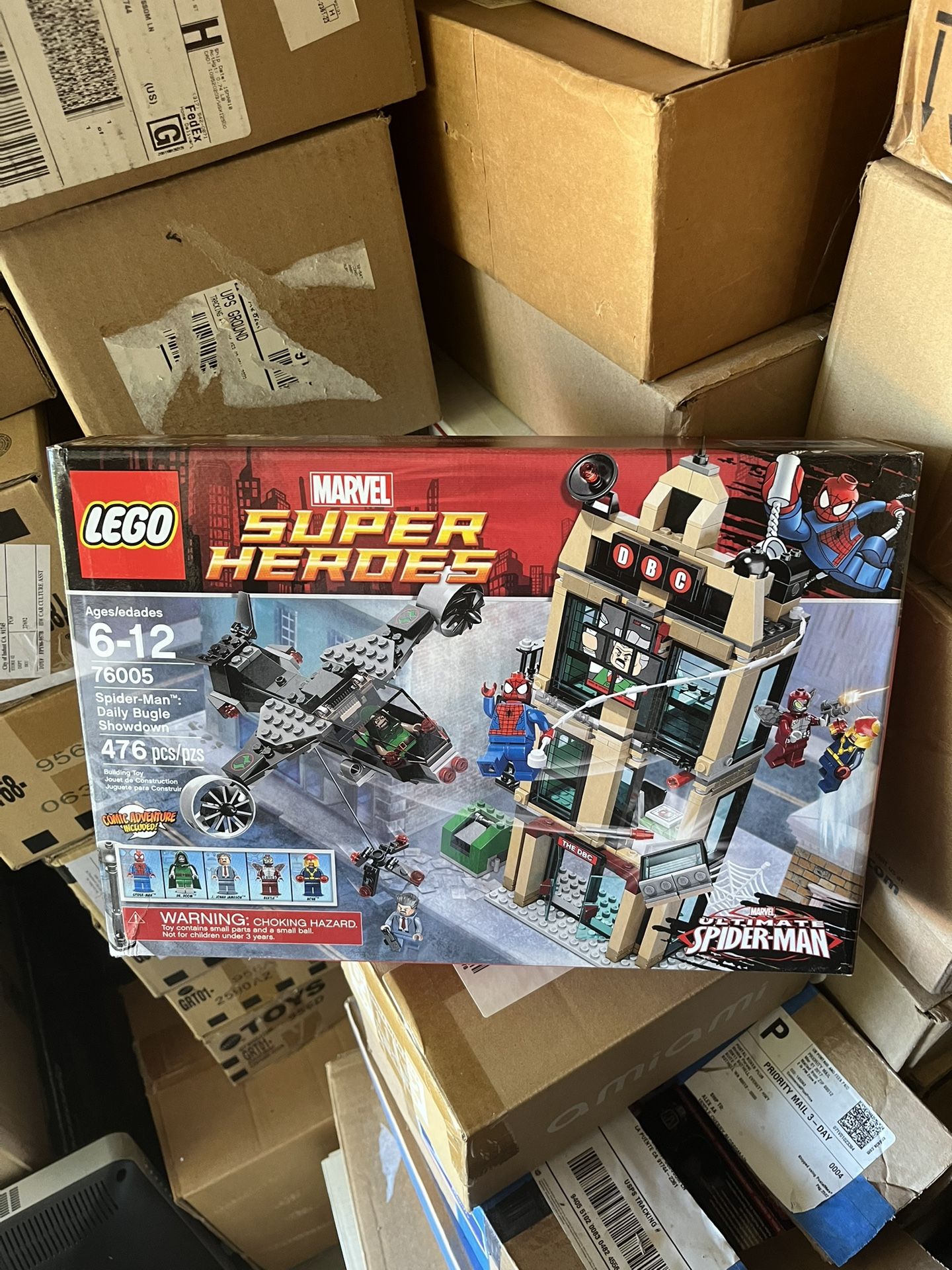 Lego 76005 Super Heroes Spider-Man Daily Bungle Showdown Brand New Sealed