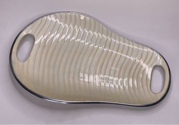 NAMBE' 2010 Serving Bowl MT0427 Steve Cozzolino 10" Oval Light Yellow
