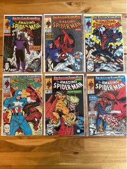 Amazing Spider-Man issues 320-325, McFarlane, Assassin Nation Plot Complete Set