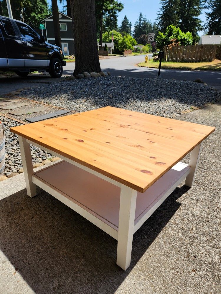 IKEA Hemnes White/Wood Coffee Table-Excellent Condition!