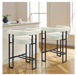 Pearl white 26 inch bar stools AH-1274