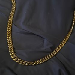 Gold 18k Gp Cuban Link