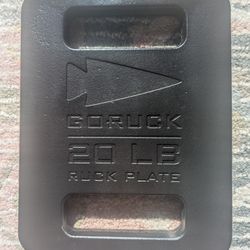 GORUCK Black 20lb Weight Plate For GoRuck Plate Carrier