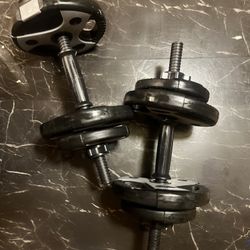 Adjustable Dumbbell Set 7.5 Lbs Each 