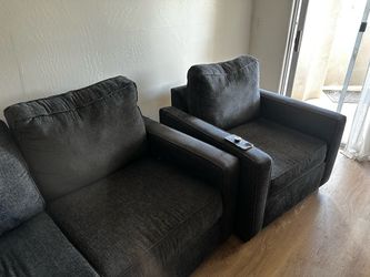 Love seat and chair