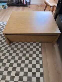 Crate and Barrel Coffee Table with Storage