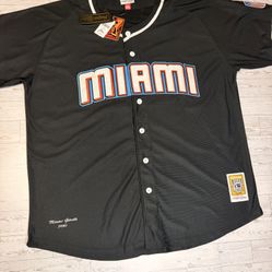 **NEW** 5XL MIAMI GIANTS NEGRO LEAGUE BASEBALL JERSEY 