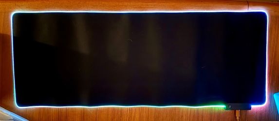 Extra Large RGB LED Gaming Mouse Pad Desk Mat Micro USB Multicolor NEW