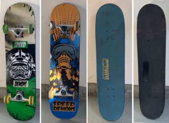 Pair of Speed Demons Complete Skateboards - Great Condition!