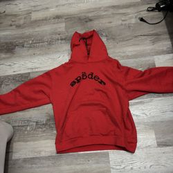 Sp5derhoodie With Rhinestone 