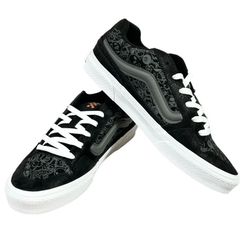 Vans Caldrone Skate Doodle Sneaker Shoes Graffiti Alien Skull 8Ball Black M9 New