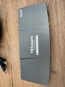 TESmart Dual HDMI KVM Switch - 4K@60Hz 4:4:4, Dual Monitor Support for 2 PCs