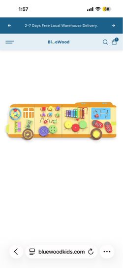 Activity Wall Busy Board 44 x 15.5 in Sensory Toy