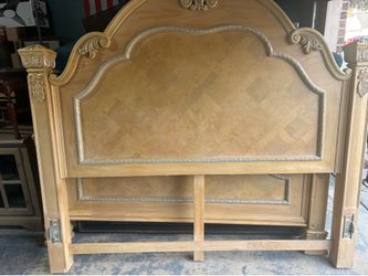 King Bed Frame with marble
