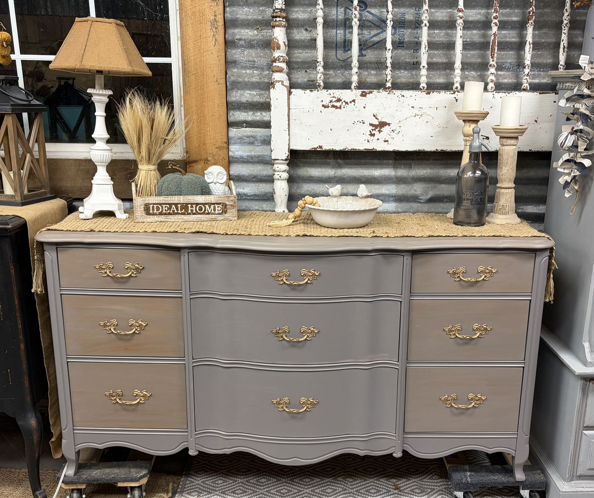 Vintage French Provincial Dresser Refinished