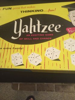 Vintage Yahtzee Game