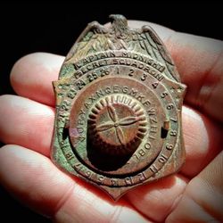 Antique Secret Squadron Badge 
