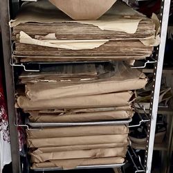Lifetime collection of antique large newspaper books plus more