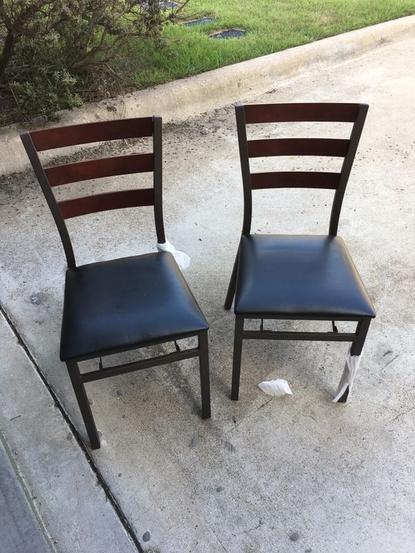 2 New Wood And Metal Chairs For In Tyler Tx Offerup