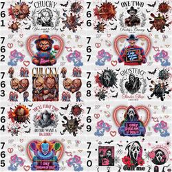 Horror UV DTF 16 Oz Cup Wrap