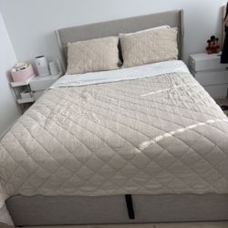 Full Bedroom Set Bed Drawers Shelf’s Nightstand