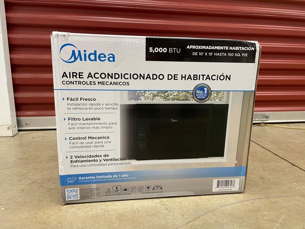 Midea5,000 BTU150SqftMechanicalWindow AirConditioner, Black