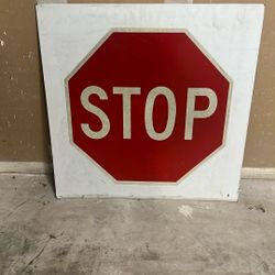 Vintage Metal Stop Sign