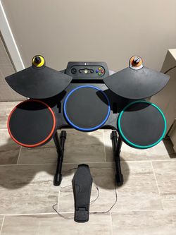 Xbox 360 Guitar Hero World Tour drum set W/ dongle & USB receiver