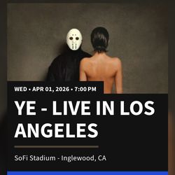 Ye - Los Angeles April 1 FRONT ROW
