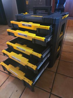 Dewalt TSTAK Stacked Stakeable Connect Tool box Toolbox Drawers Chest Tote Tray