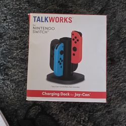 TALK WORKS Joy-Con Charger Dock for Nintendo Switch Gaming Controllers