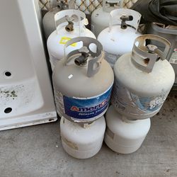 Useful Helpful Tools Empty Propane Tanks blank and name brands