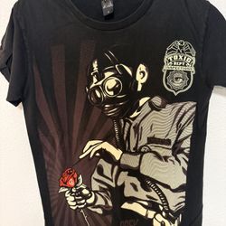 Obey Toxic Inspection Dept Rare Graphic T Shirt Small
