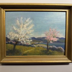 Spring Orchard By The Water