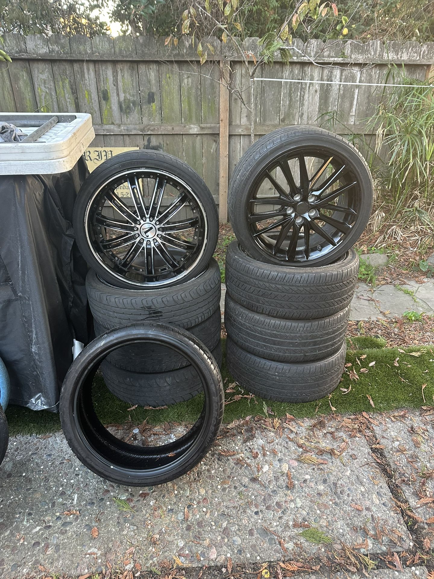 Rims For Sale 19” Toyota Wheels And 20” Velocity Wheels $400 Firm For Both Sets