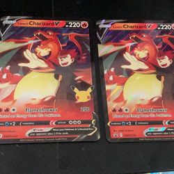 Lances Charzard 220 Hp Weakness X2 Water Really Rare Perfect Condition 2 Giant Pokémon Cards.