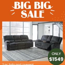2 Pc Sofa And Loveseat 