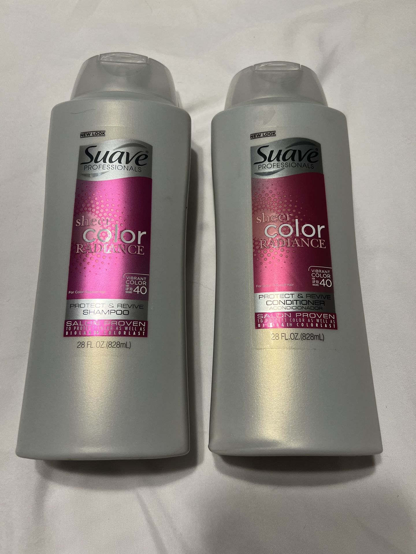 Suave Professionals Sheer Radiance Color Protection Shampoo & Conditioner *NEW*
