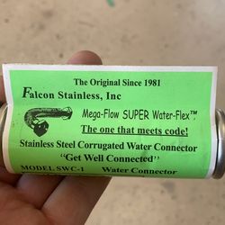 2 Falcon Stainless Steel Corrugated Water Comnector