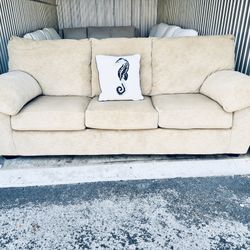 Luxurious High End Robb & Stucky Queen Size Sleeper Sofa (Mattress Never Used)