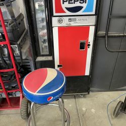 Pepsi Machine & Stool