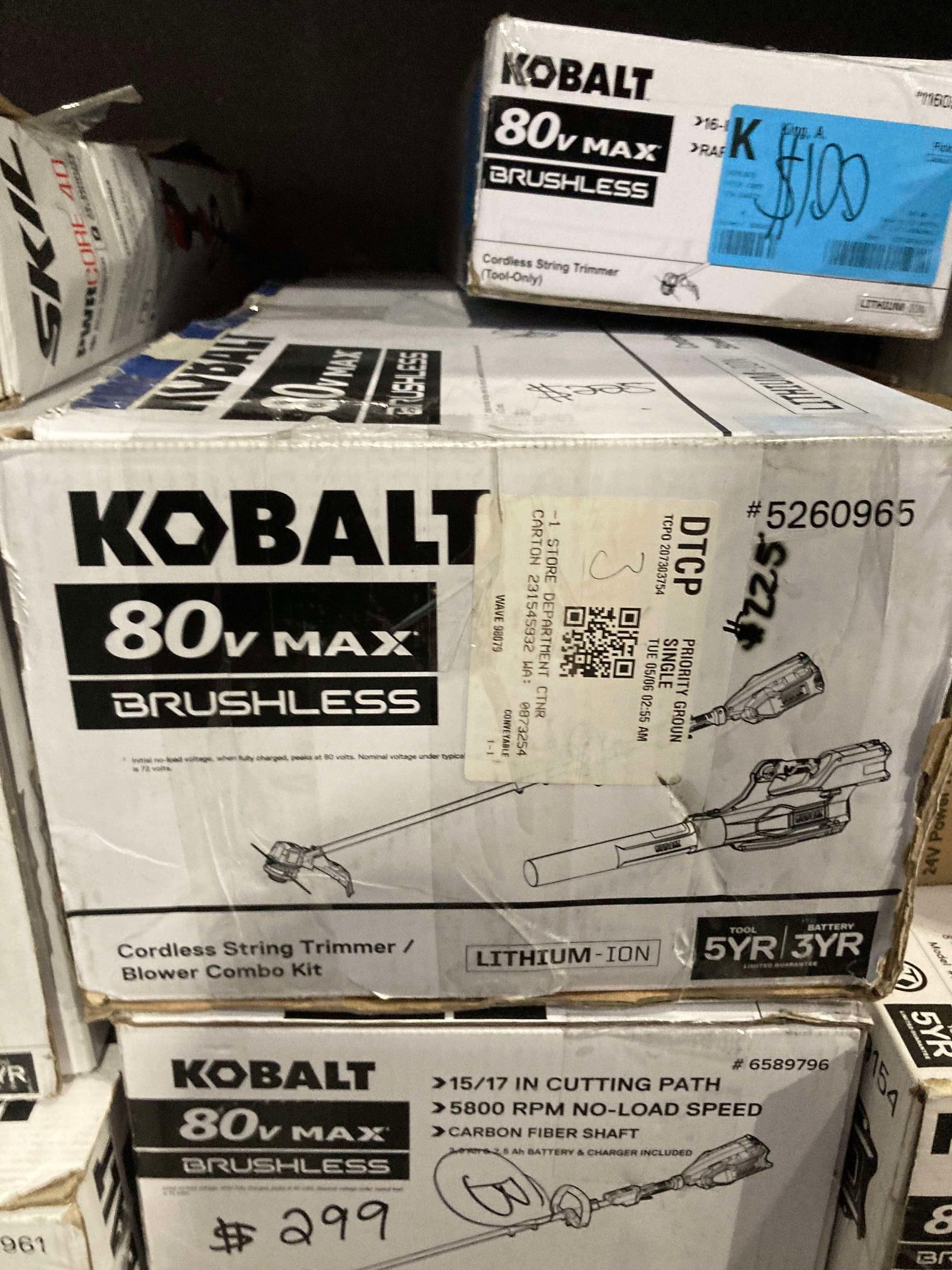 Kobalt 80V String Trimmer/Blower Combo Kit