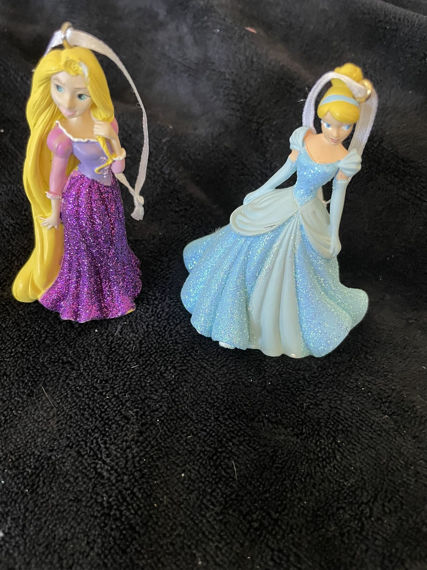 Disney Lot Of 2. Rapunzel. & Princess Cinderella. Ornaments