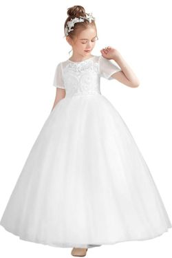 White Dress First Communion/vestido De Primera Communion