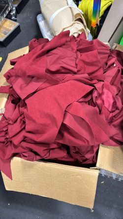 Free- box of med to large fabric scrap