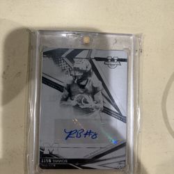 Ronnie bell 1/1 printing plate autograph card